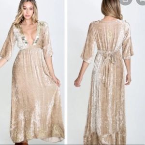 Anthropologie Raga velvet dress